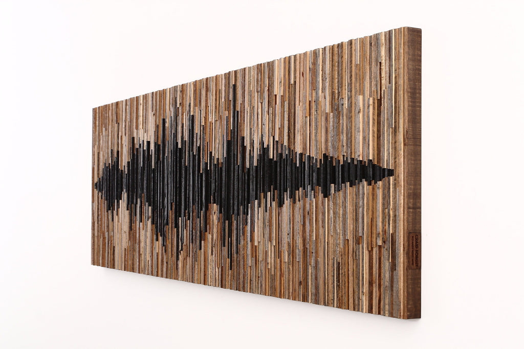 Sound Wave wood wall art