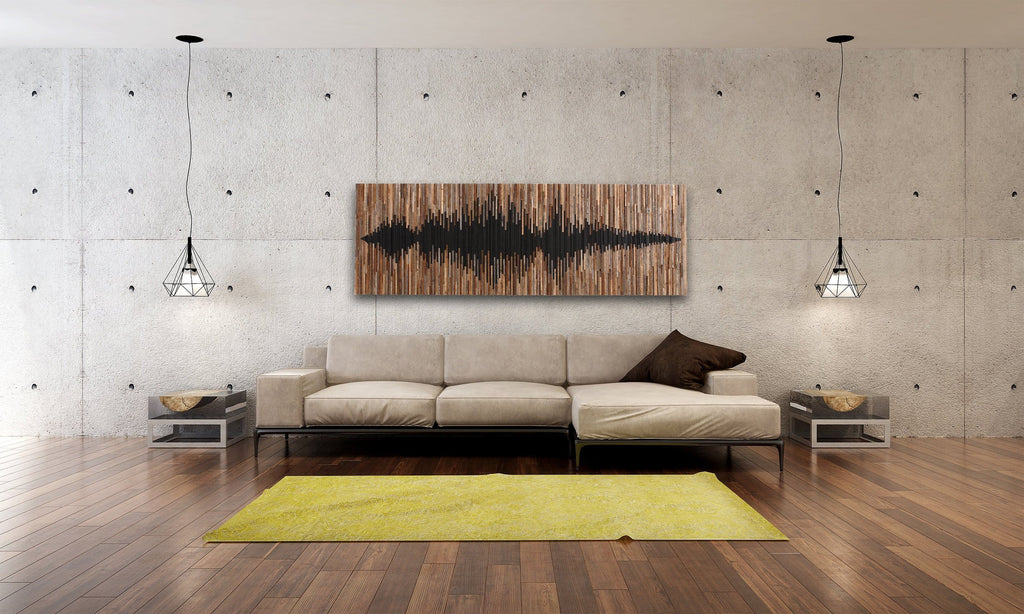 Sound Wave wood wall art 