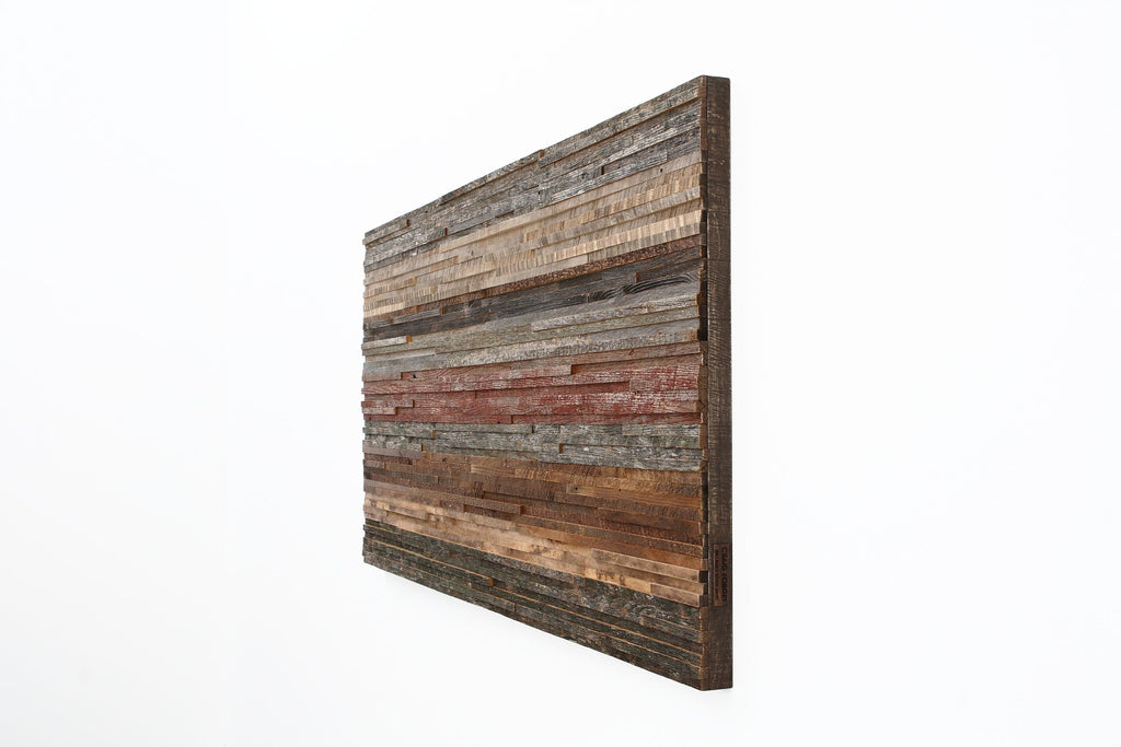Gradient wood wall art