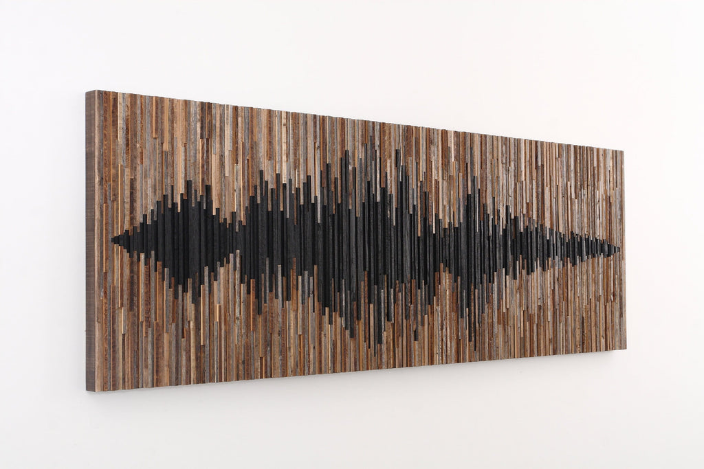 Sound Wave wood wall art