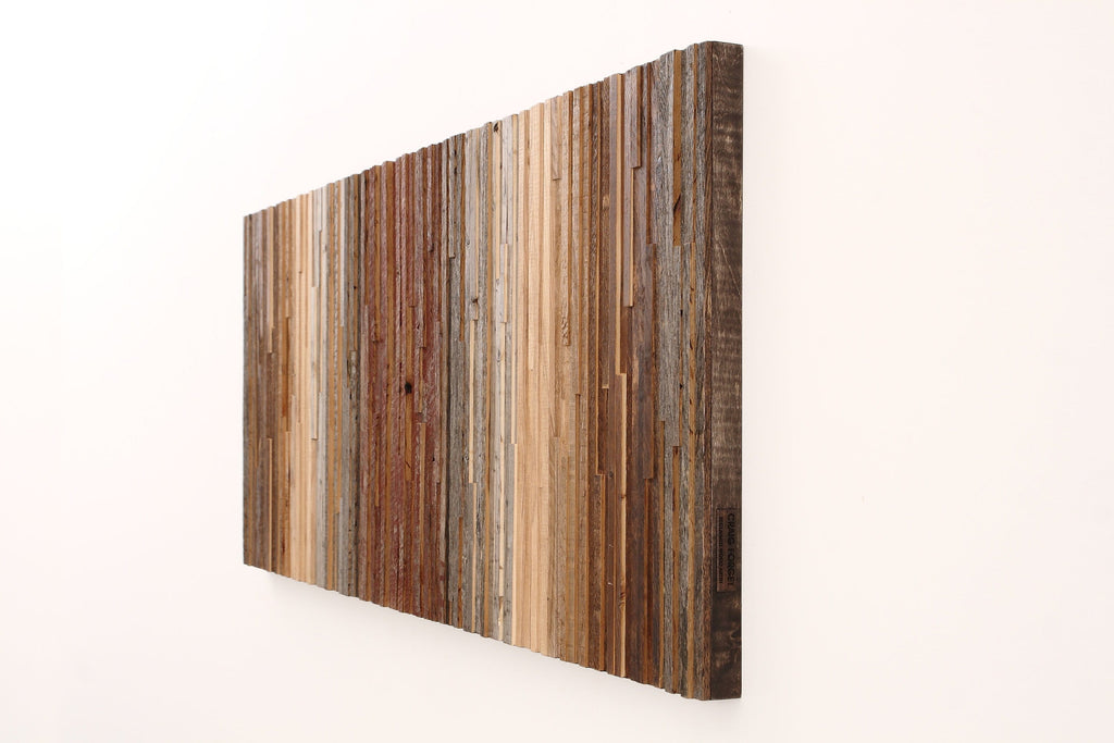 Gradient wood wall art