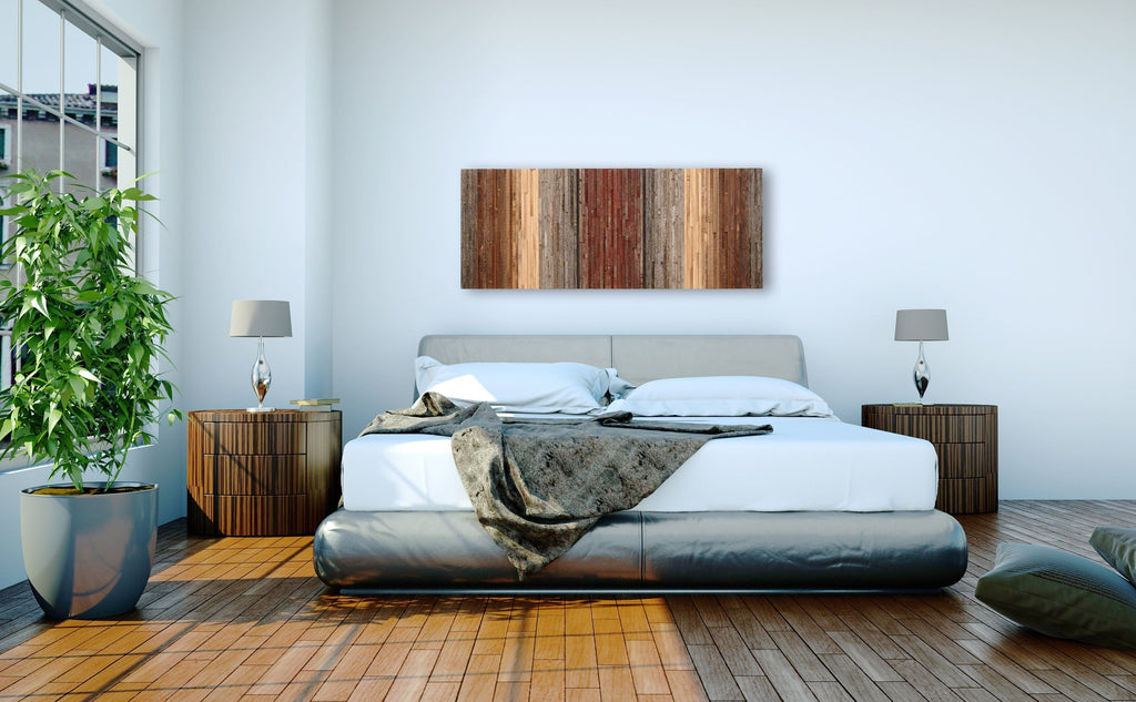 Gradient wood wall art