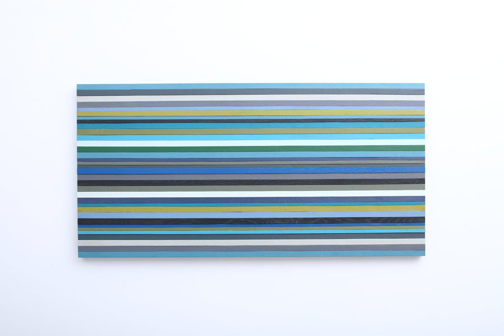 Painted wood wall art