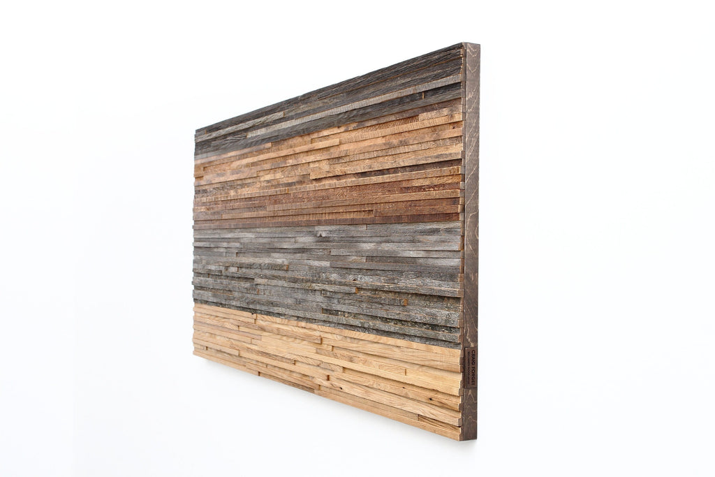 Gradient wood wall art