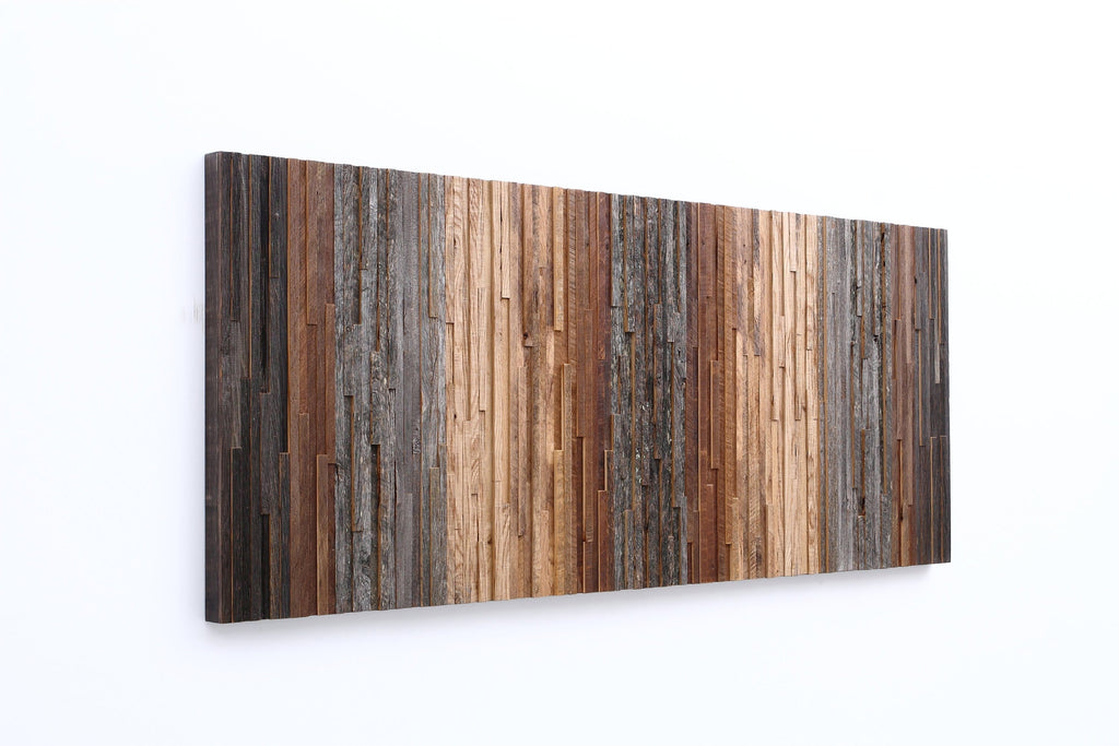 Gradient wood wall art