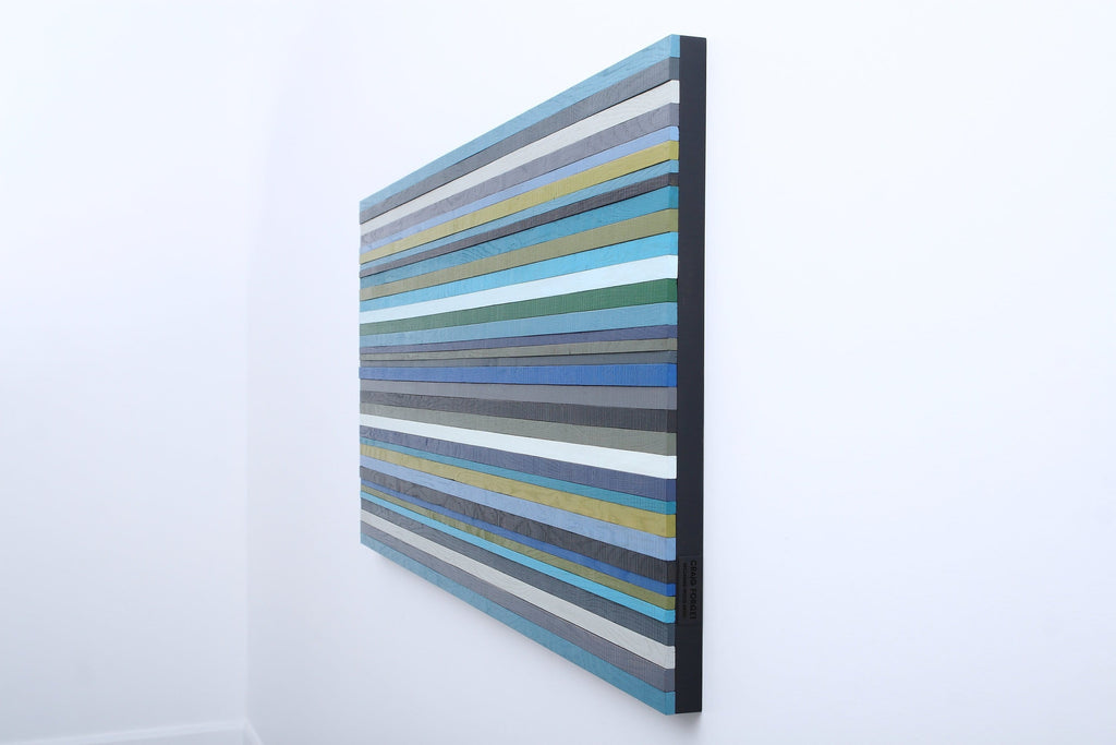 Painted wood wall art