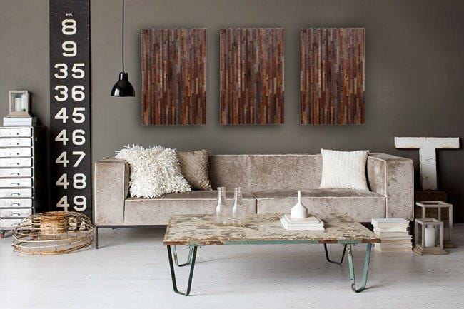 reclaimed wood wall art 