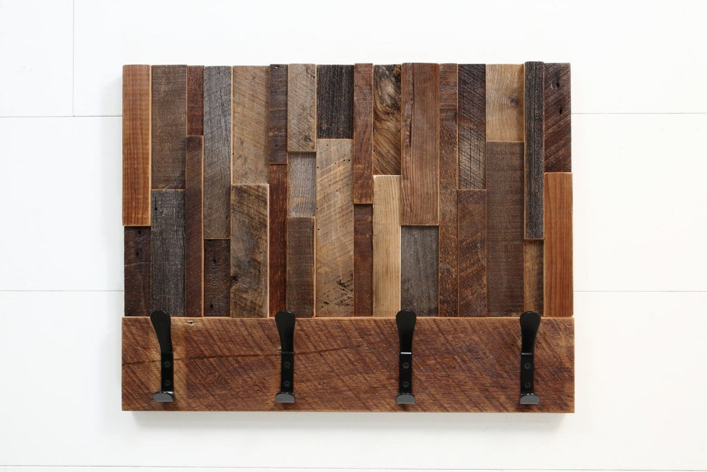 reclaimed wood coat rack