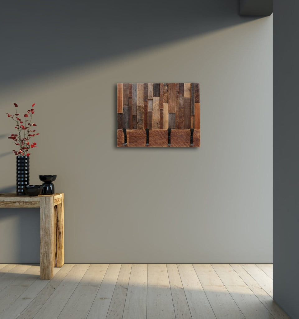 reclaimed wood coat rack