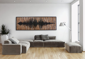Sound Wave wood wall art