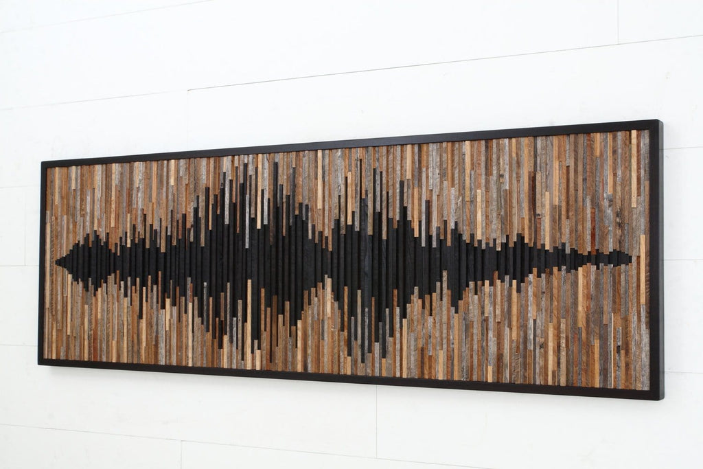 Sound Wave wood wall art