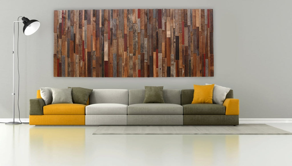 reclaimed wood wall art