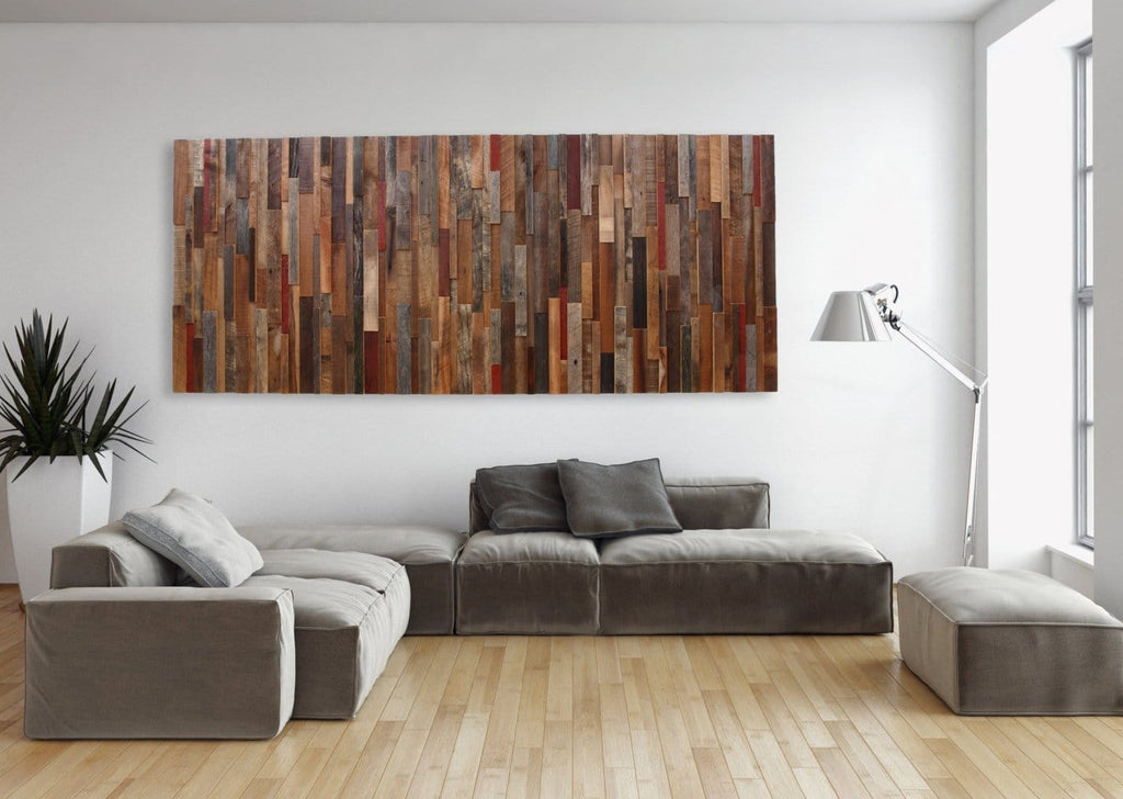 reclaimed wood wall art