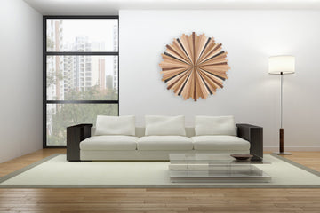 wood starburst artwork