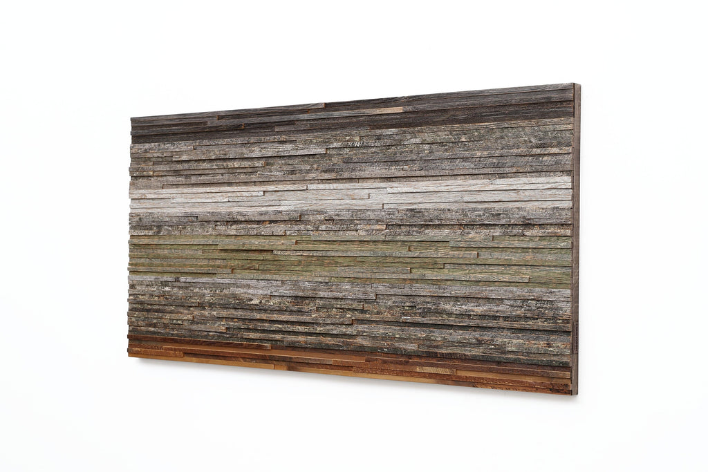 gradient moss wood artwork 