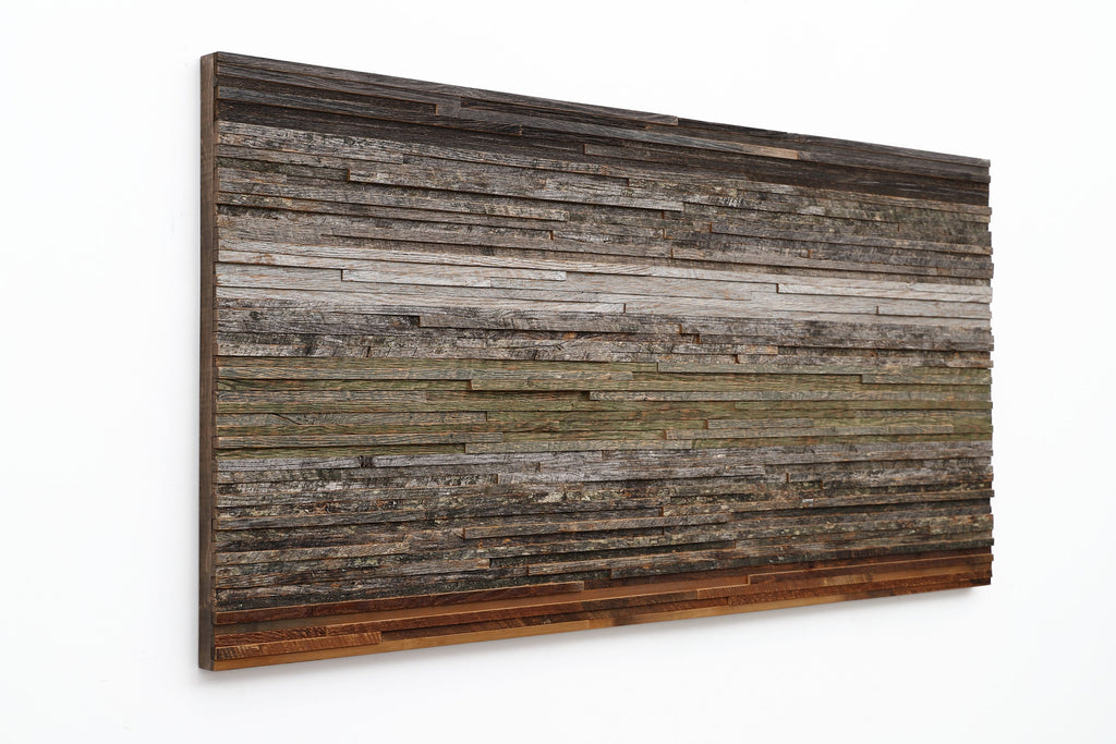 gradient moss wood artwork 