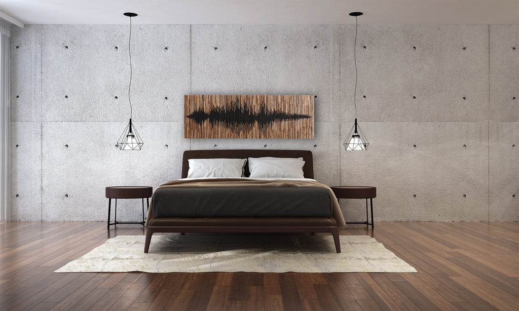 Sound Wave wood wall art