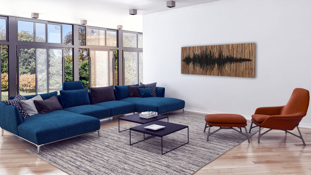 Sound Wave wood wall art