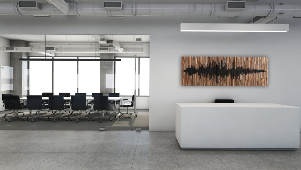 Sound Wave wood wall art