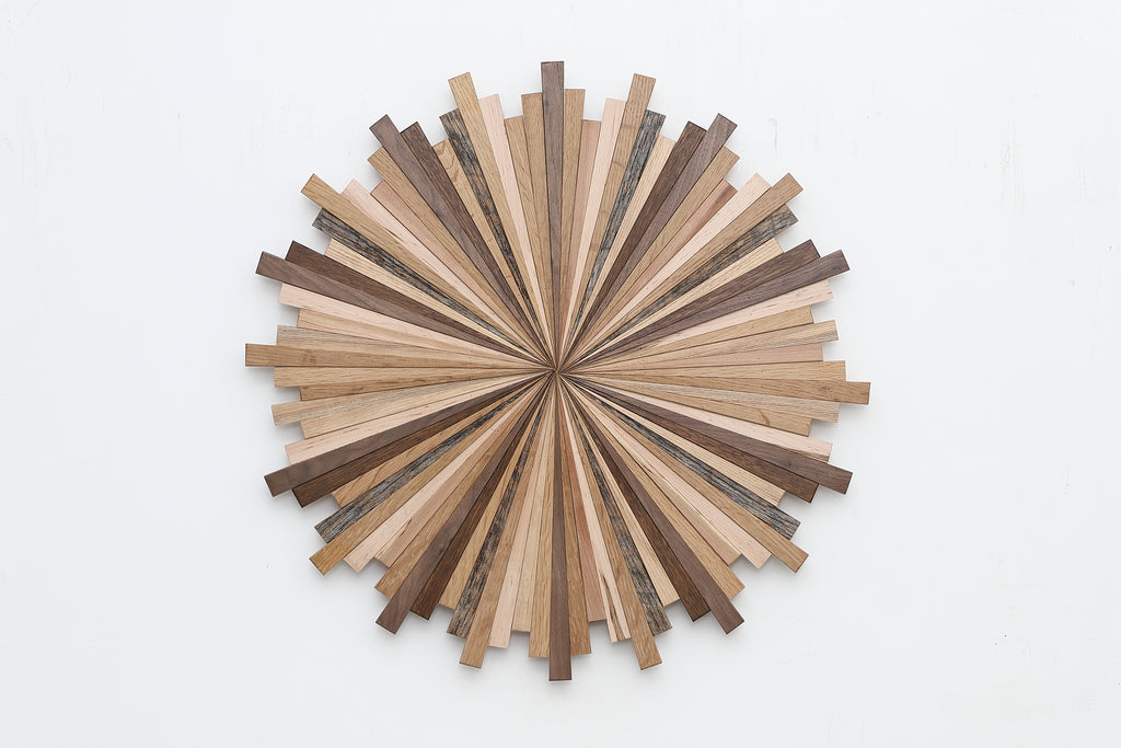 wood starburst wall art 