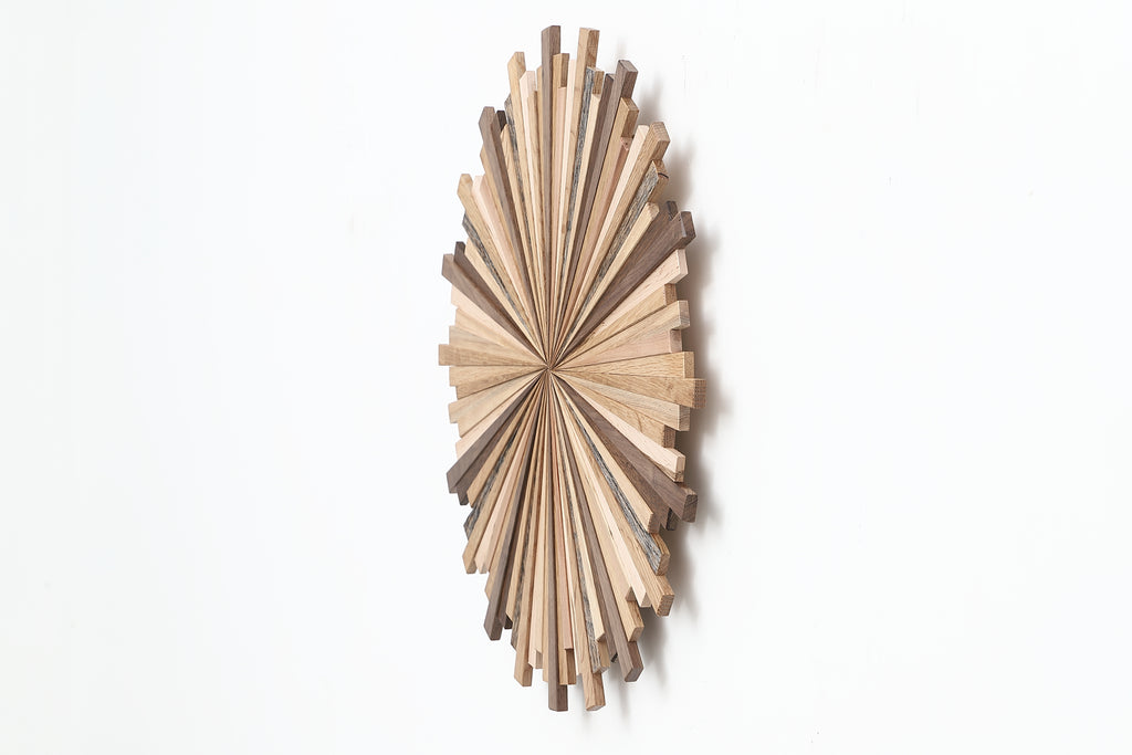 wood starburst wall art 