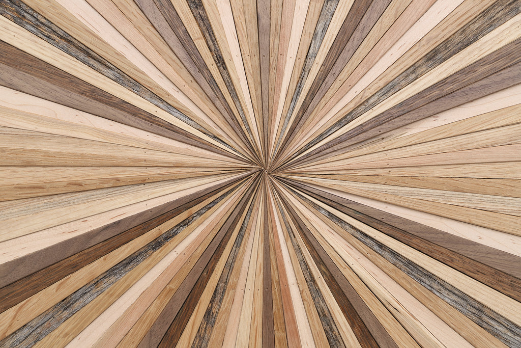 wood starburst wall art 