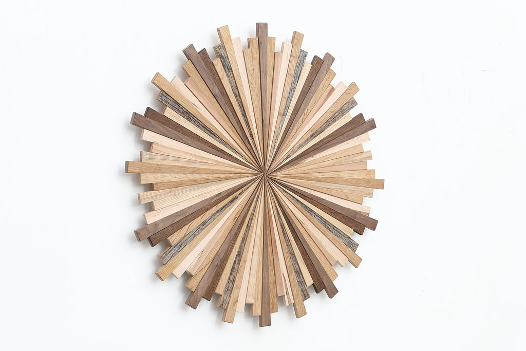 wood starburst wall art 