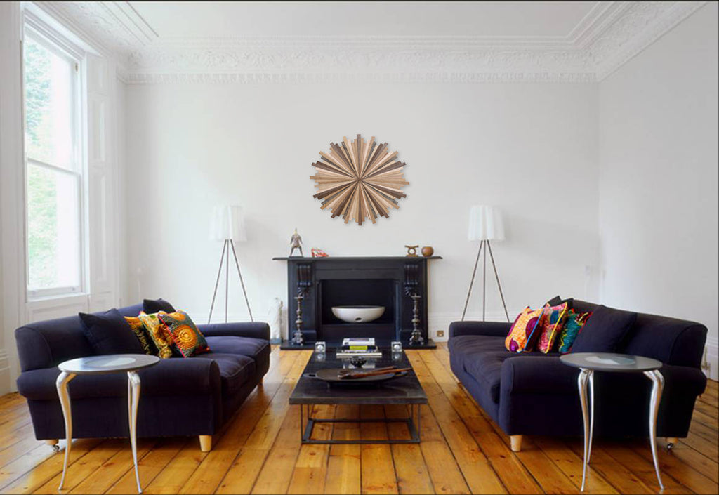 wood starburst wall art 