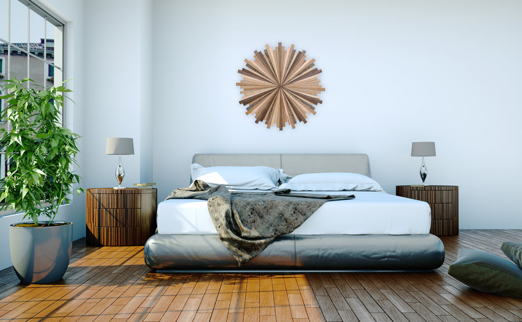 wood starburst wall art 